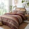 portfoilo tyler double terracotta duvet set