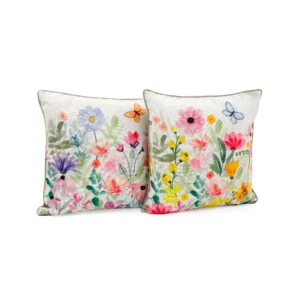 springtime filled cushion 45x45cm 2 assorted