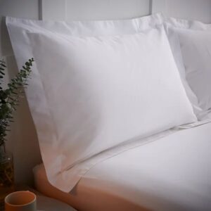 temp control white pillowcases oxford