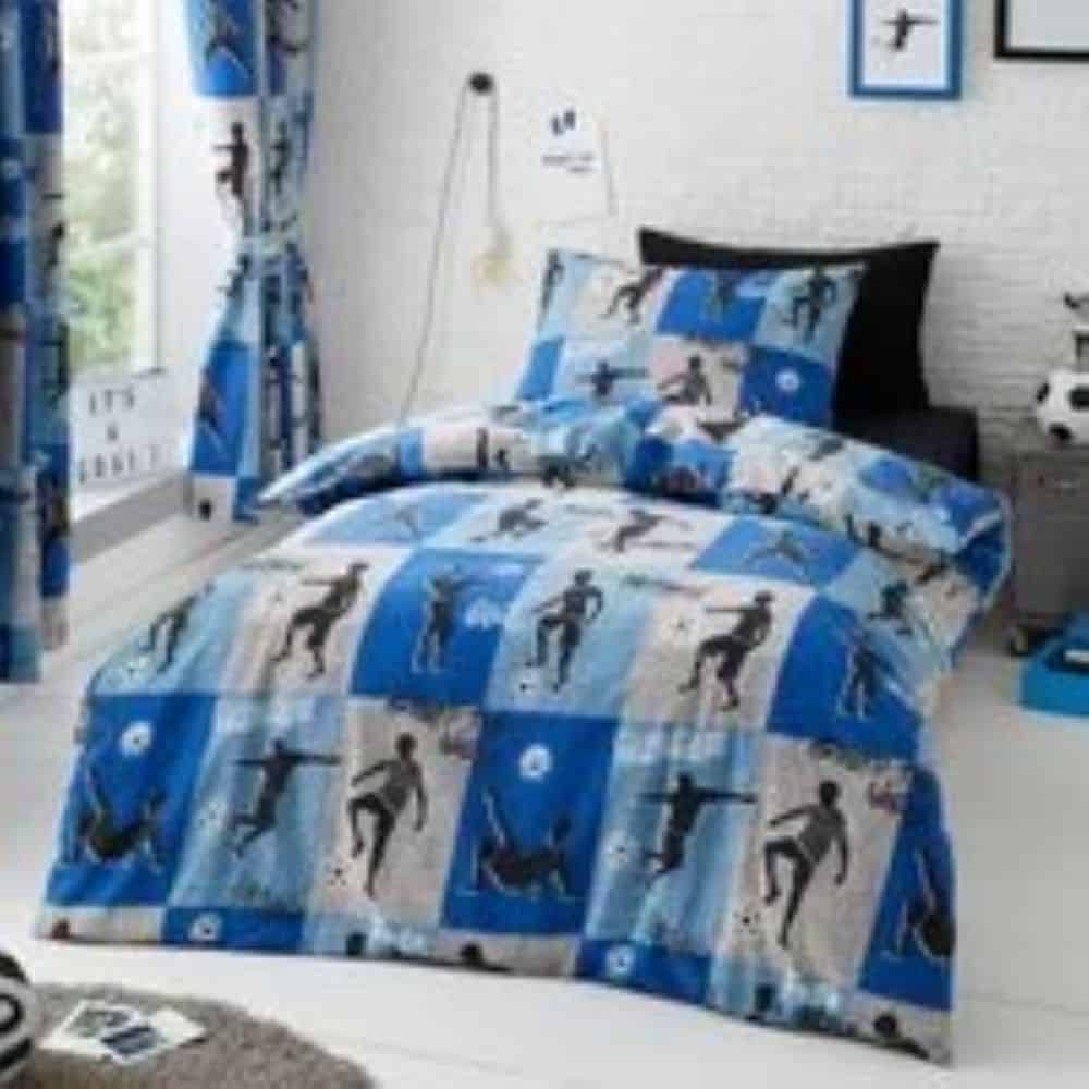 freestyle blue football duvet set
