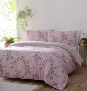 yasmina king duvet set pink