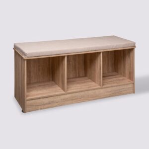 Natural Colour 3 Cube Storage Bench 105x50x34cm