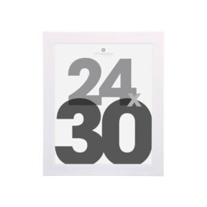 white 25x30cm photo frame