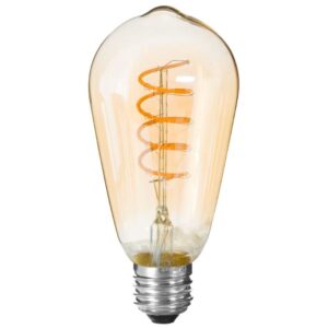 amber twist led bulb st64 e27 2w
