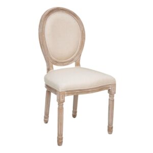 Celion Chair Linen with White Washed Birch Frame