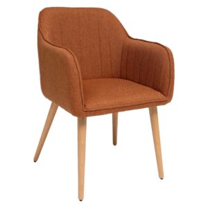 vicosa amber armed dining chair with beech legs