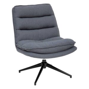 harper dark grey material swivel chair