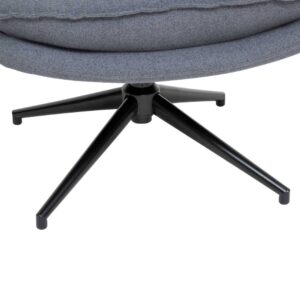 harper dark grey material swivel chair