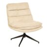 harper beige corduroy swivel chair