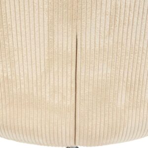 harper beige corduroy swivel chair