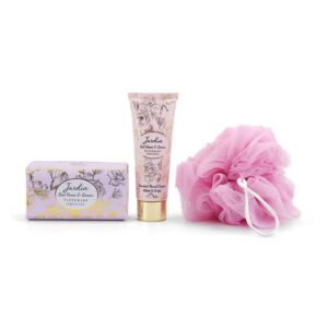 jardin toiletry bag set red roses and lemon