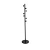 coat stand in black with marble base 180cm