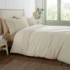 broderie anglaise cream double duvet set