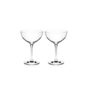 eternity set of 2 crystal cocktail glasses 340ml