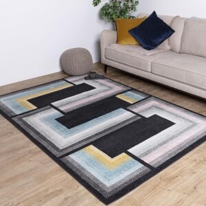 Edit Rug 120x170cm Geo Charcoal