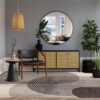 muse grey retro rug 160x230cm mu14