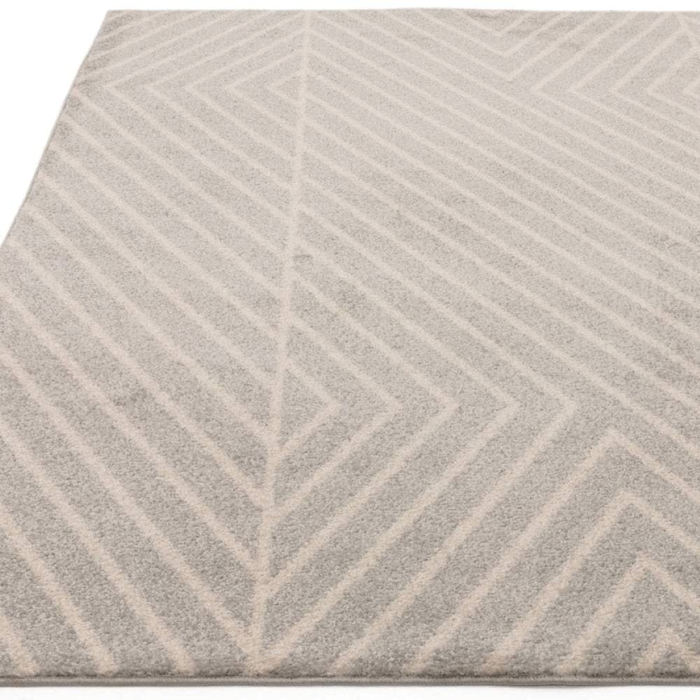 muse grey linear rug