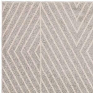 muse grey linear rug