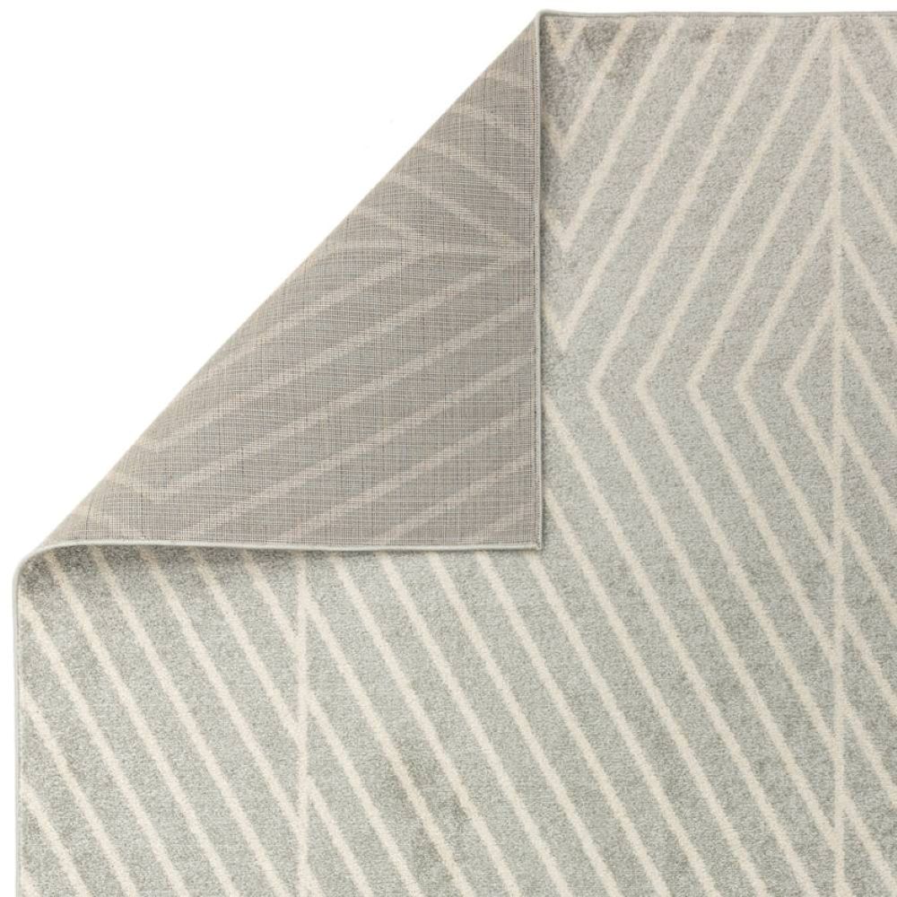 muse grey linear rug