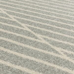 muse grey linear rug