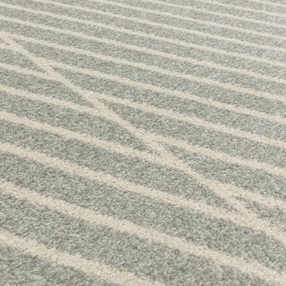muse grey linear rug
