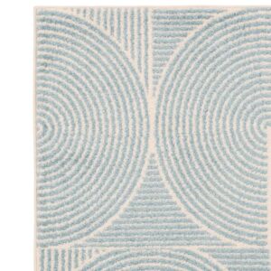 Muse Blue Swirl Rug