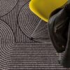 muse charcoal swirl rug 120x170cm mu01