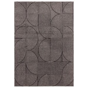muse charcoal swirl rug 120x170cm mu01