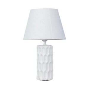 isla table white ceramic table lamp 41x25cm