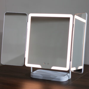 hollywood rechargeable folding mirror 44x36cm