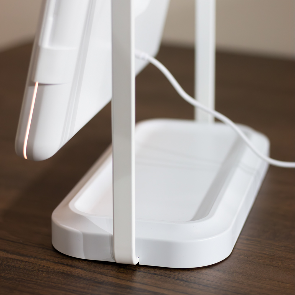 hollywood rechargeable folding mirror 44x36cm