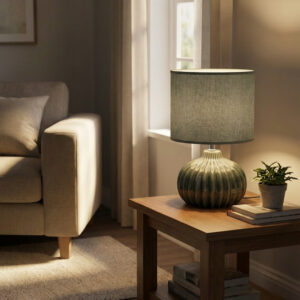 dakota bulb ceramic table lamp ocean h35cm