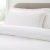 binaca contrast white king duvet set