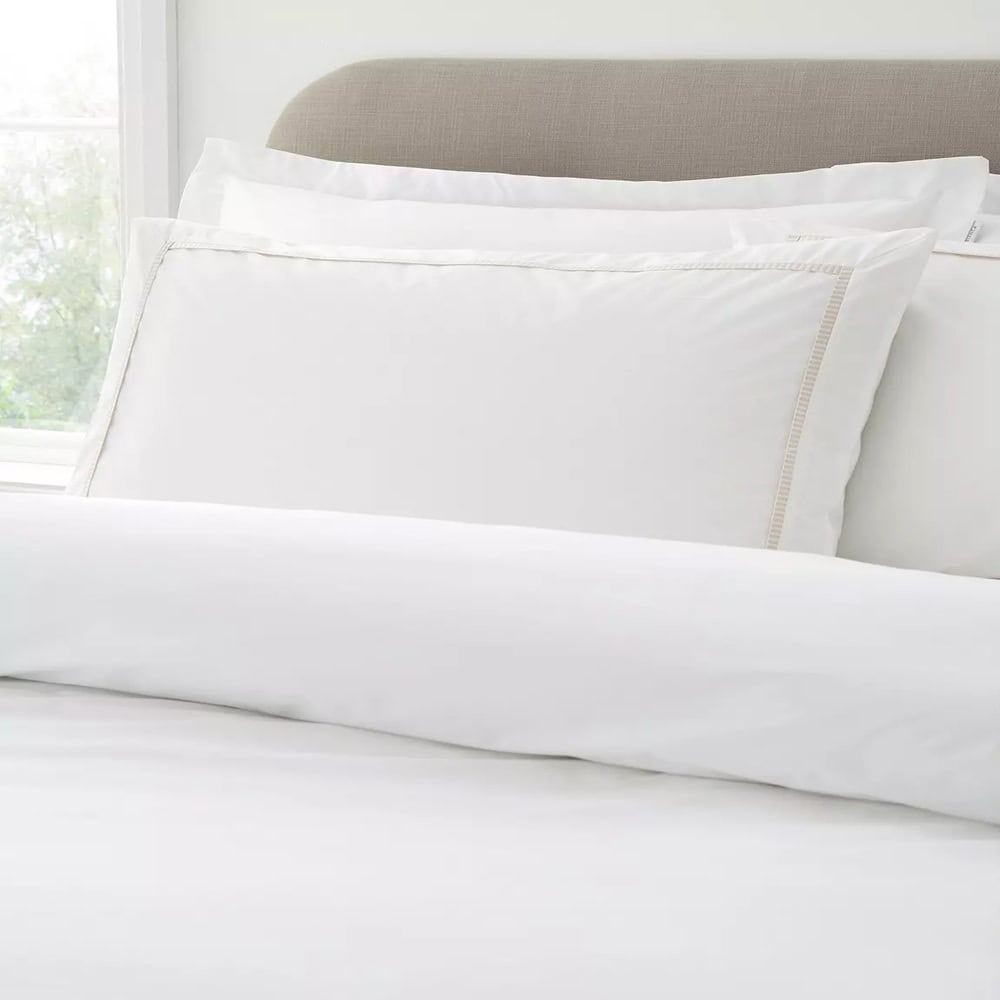 binaca contrast white king duvet set