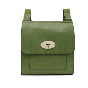 green satchel crossbody 25x26cm