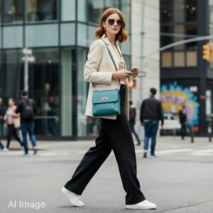 teal satchel style crossbody 25x26c8cm