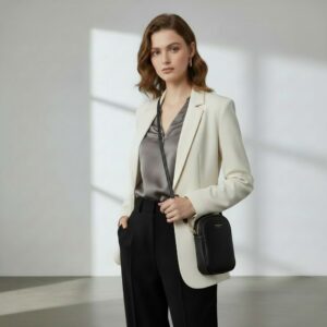 teddy crossbody khaki 17x17x10cm