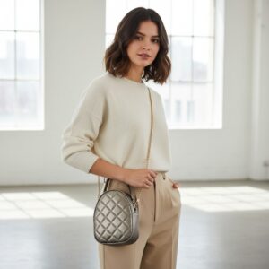 teddy crossbody khaki 17x17x10cm