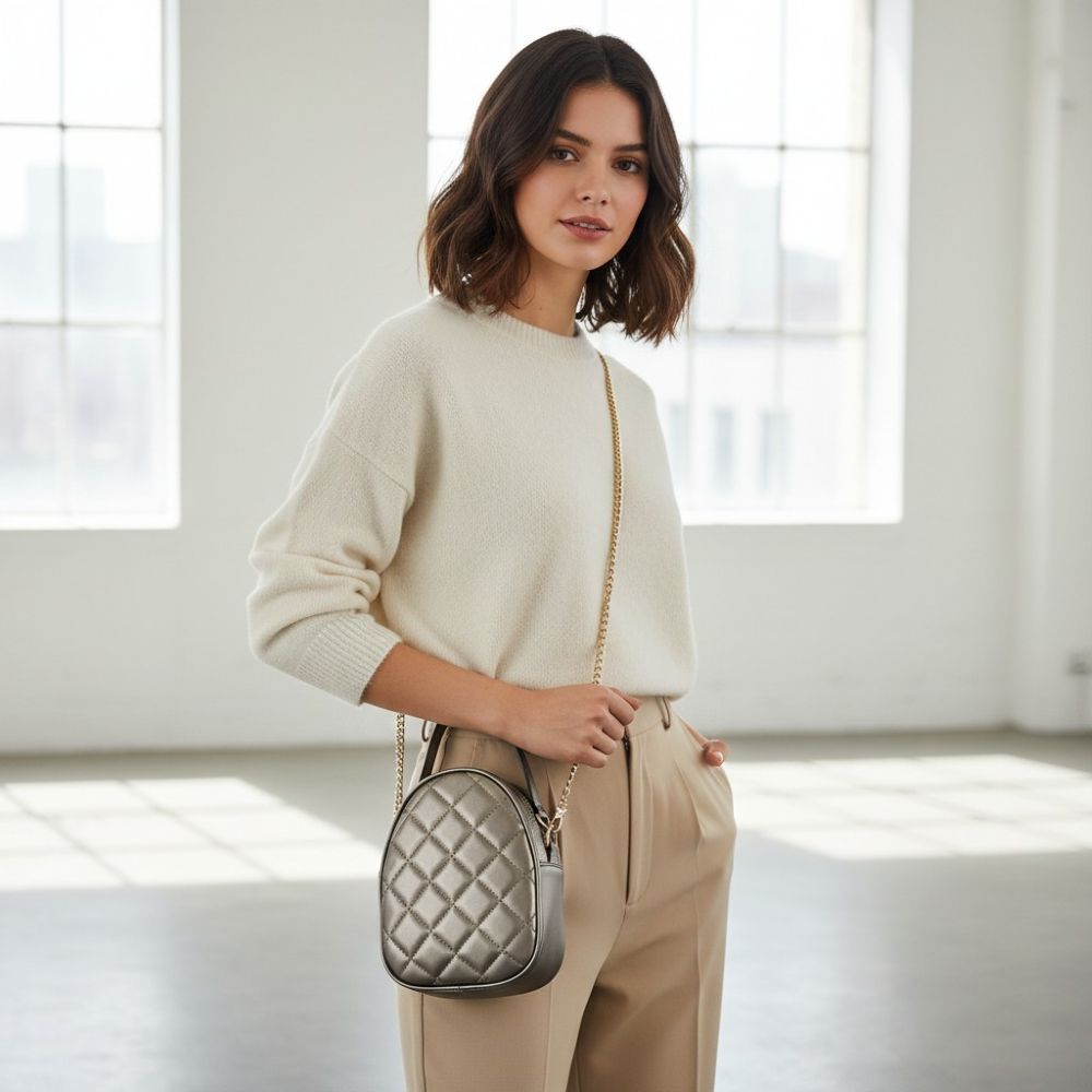 teddy crossbody khaki 17x17x10cm