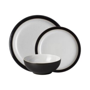 denby elements tableware set 12 piece black