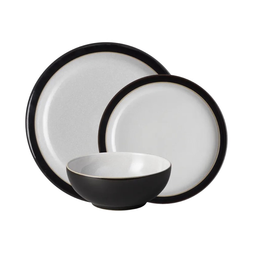 denby elements tableware set 12 piece black