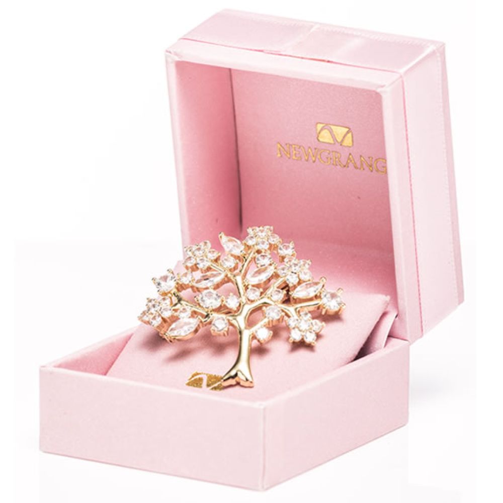 gold tree of life brooch