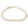 yellow gold tennis diamond bracelet