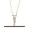 gold t bar pendant