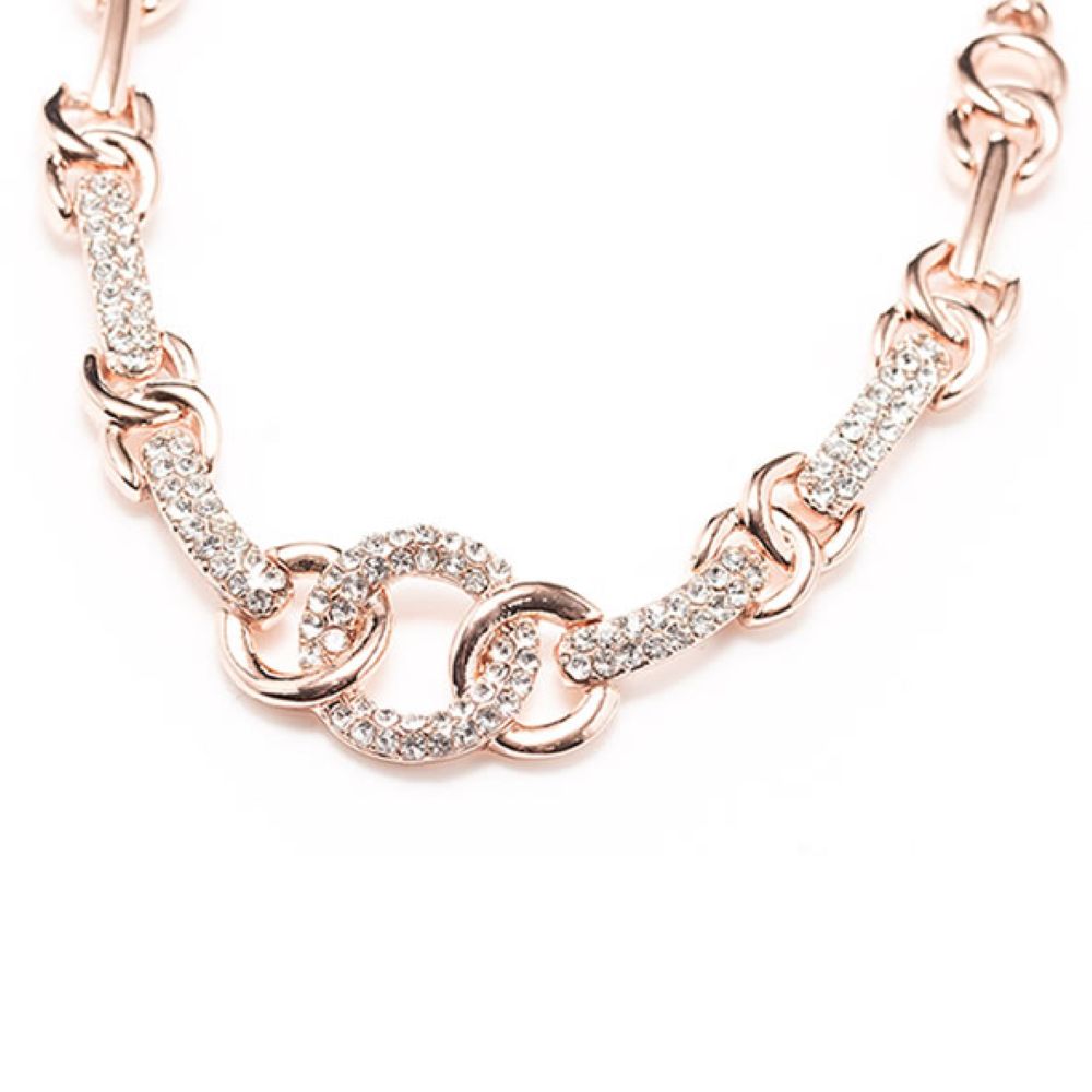 newgrange rosegold interlocking pendant