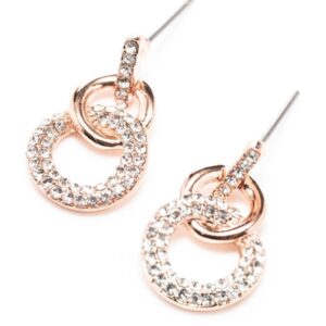 newgrange rosegold interlocking earring pair