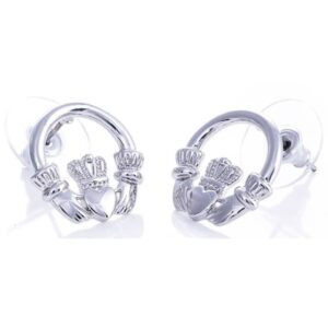 newgrange silver cladagh earring pair