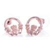 newgrange rosegold cladagh earring pair