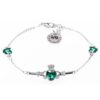 newgrange silver cladagh bracelet