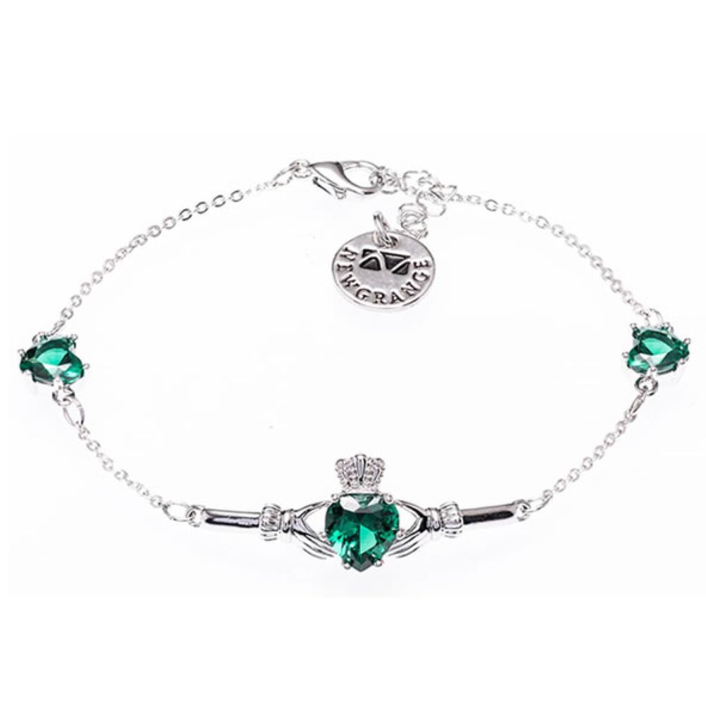 newgrange silver cladagh bracelet